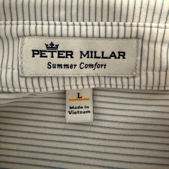 Peter Millar Summer Comfort Polo Shirt Size L - Picture 6 of 7